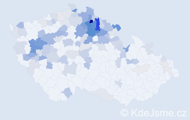 Jméno: 'Maruška', počet výskytů 217 v celé ČR