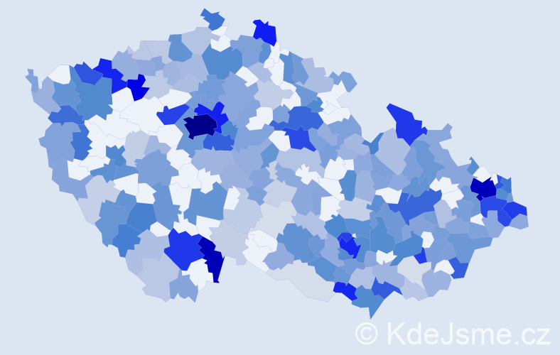 Jméno: 'Tatiana', počet výskytů 715 v celé ČR