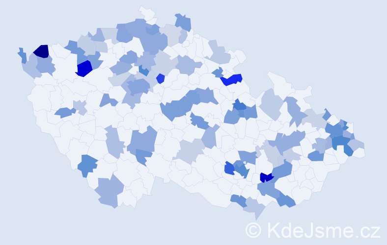 Jméno: 'Dávid', počet výskytů 158 v celé ČR