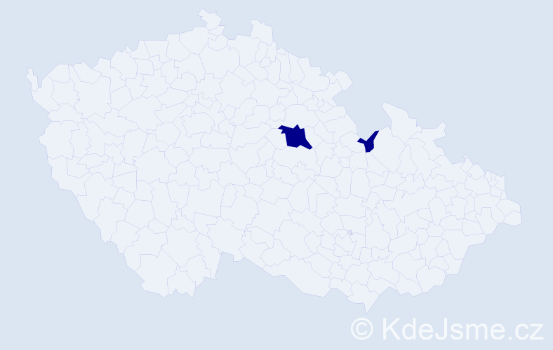 Jméno: 'Karolina Sofia', počet výskytů 2 v celé ČR