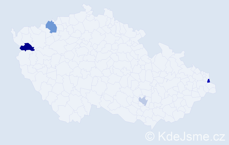 Jméno: 'Kornelius', počet výskytů 4 v celé ČR