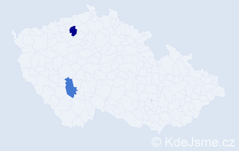 Jméno: 'Thanh Thuan', počet výskytů 2 v celé ČR