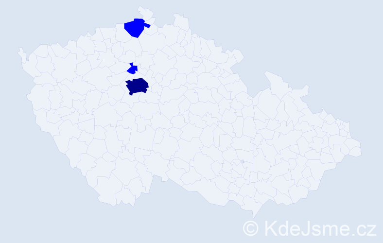 Jméno: 'Sadri', počet výskytů 4 v celé ČR