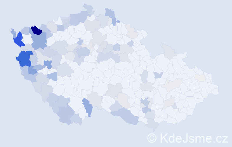 Jméno: 'Huyen', počet výskytů 253 v celé ČR