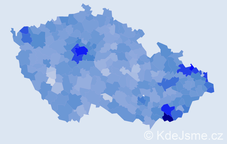Jméno: 'Alžběta', počet výskytů 13218 v celé ČR