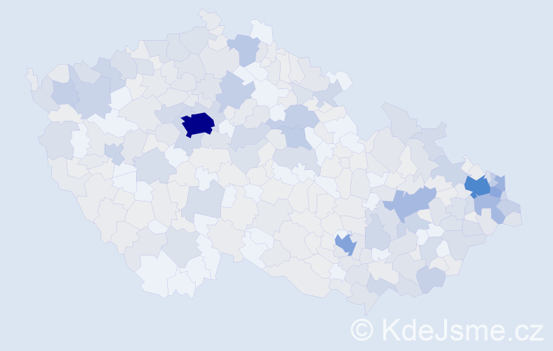 Jméno: 'Janka', počet výskytů 1059 v celé ČR