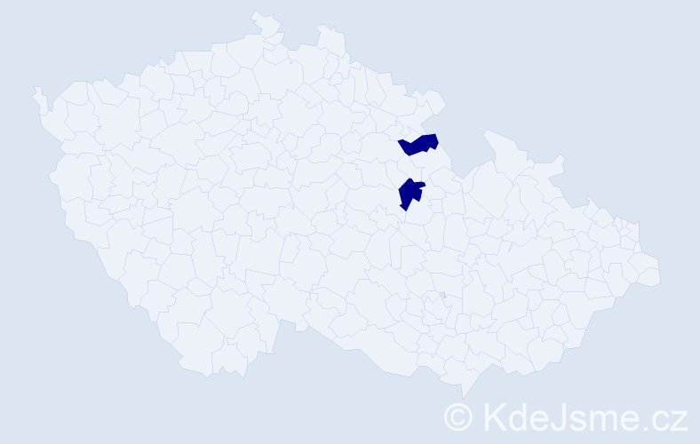 Jméno: 'Diego Petr', počet výskytů 2 v celé ČR
