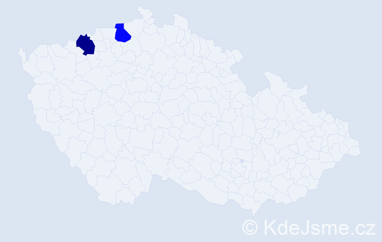 Jméno: 'Izabela Nikola', počet výskytů 2 v celé ČR