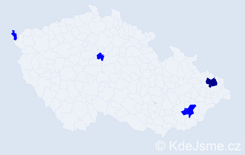 Jméno: 'Xuan Mai', počet výskytů 6 v celé ČR