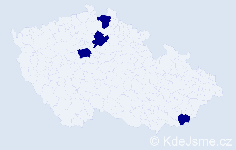 Jméno: 'Orlin', počet výskytů 4 v celé ČR