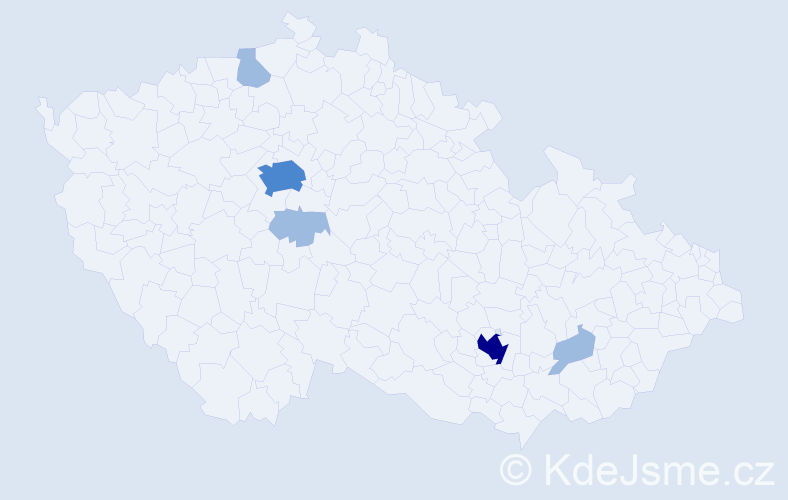 Jméno: 'Stephen', počet výskytů 9 v celé ČR