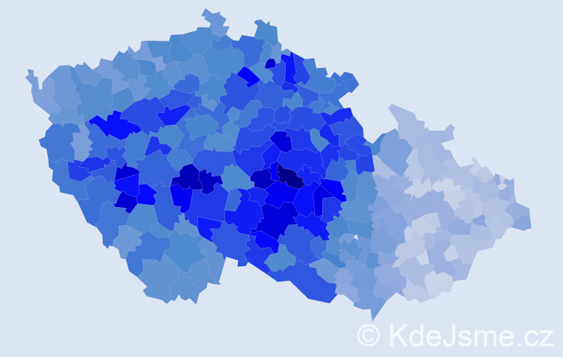 Jméno: 'Luboš', počet výskytů 22110 v celé ČR