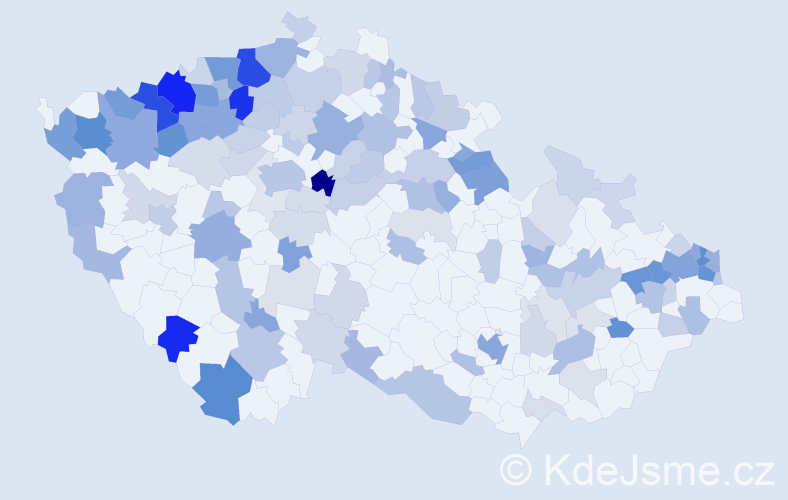 Jméno: 'Arpád', počet výskytů 314 v celé ČR