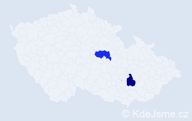 Jméno: 'Marie Elen', počet výskytů 2 v celé ČR