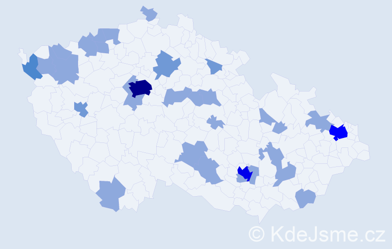 Jméno: 'Trung Hieu', počet výskytů 47 v celé ČR