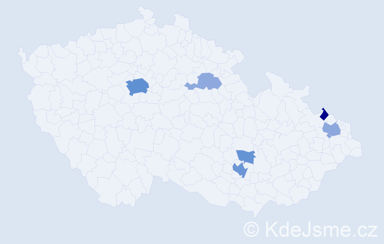 Jméno: 'Emmanuel', počet výskytů 22 v celé ČR