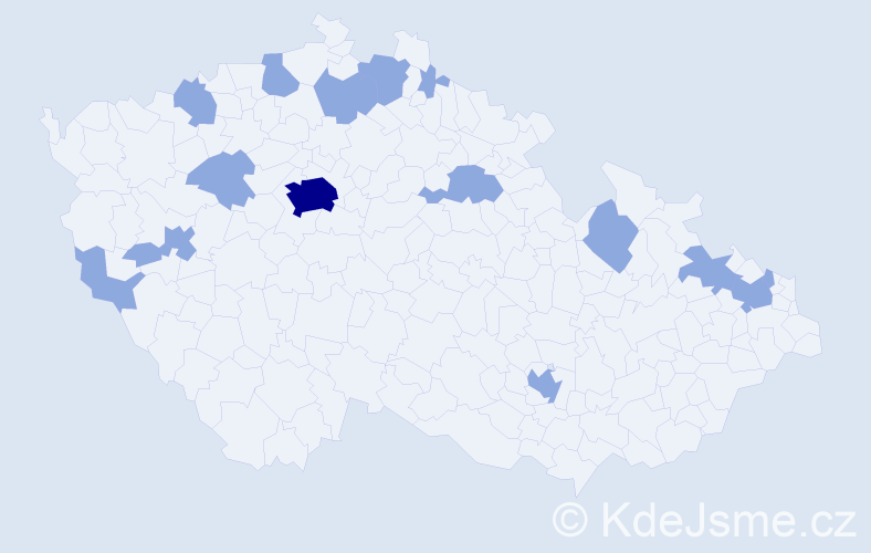 Jméno: 'Mai Anh', počet výskytů 22 v celé ČR