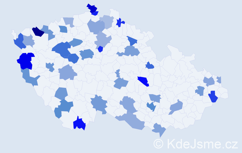 Jméno: 'Hoang Anh', počet výskytů 74 v celé ČR