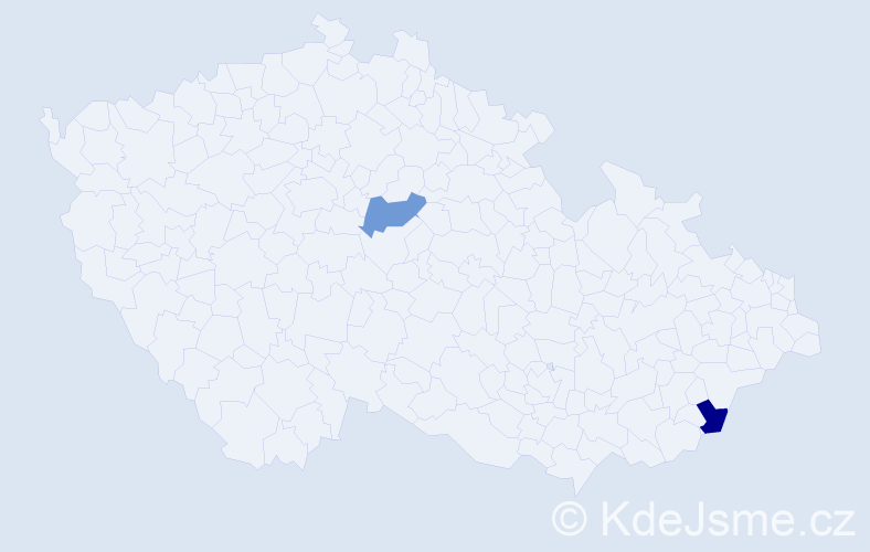 Jméno: 'Nicolas Karel', počet výskytů 2 v celé ČR