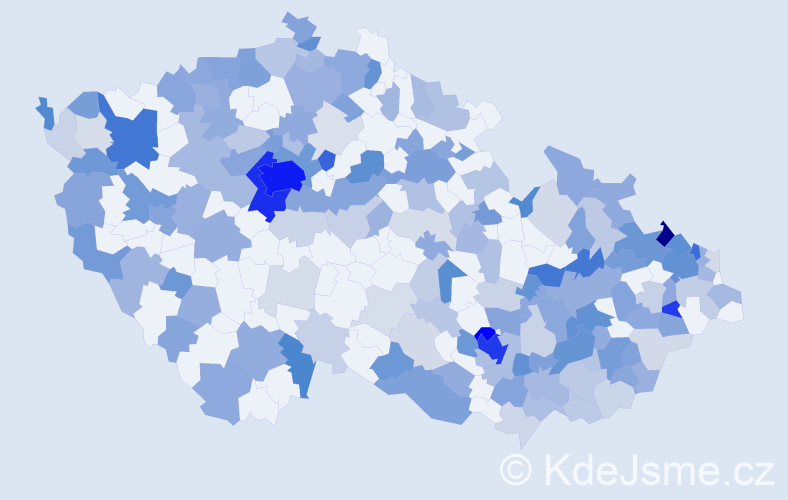Jméno: 'Sophie', počet výskytů 486 v celé ČR