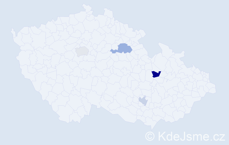 Jméno: 'John Anthony', počet výskytů 4 v celé ČR