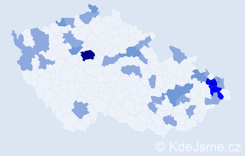 Jméno: 'Iréna', počet výskytů 64 v celé ČR