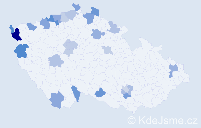 Jméno: 'Thi Van Anh', počet výskytů 49 v celé ČR