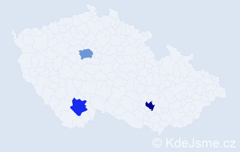 Jméno: 'Eugene', počet výskytů 7 v celé ČR