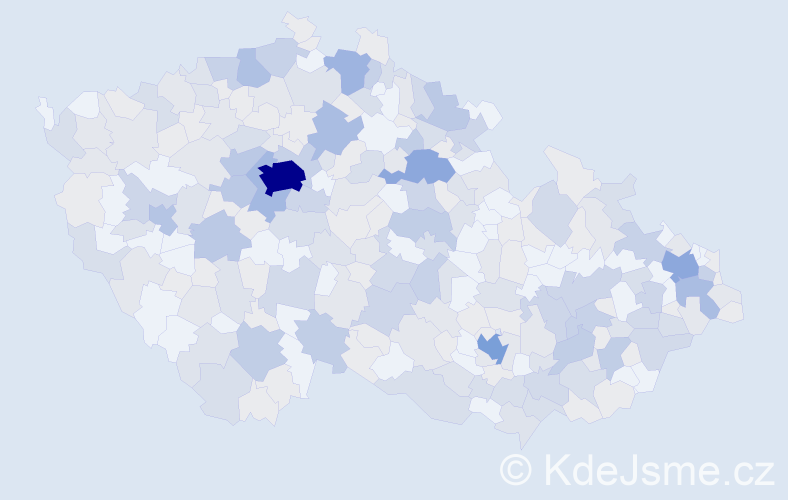 Jméno: 'Bořek', počet výskytů 669 v celé ČR