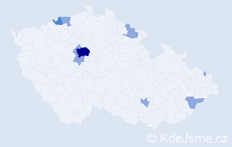 Jméno: 'Anastas', počet výskytů 15 v celé ČR