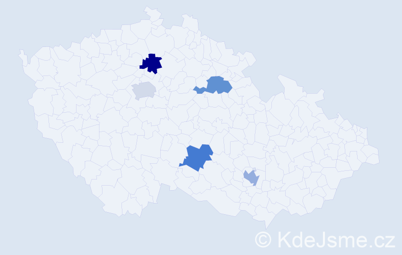 Jméno: 'Ondřej Adam', počet výskytů 5 v celé ČR