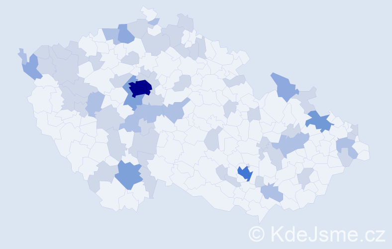 Jméno: 'Lili', počet výskytů 109 v celé ČR