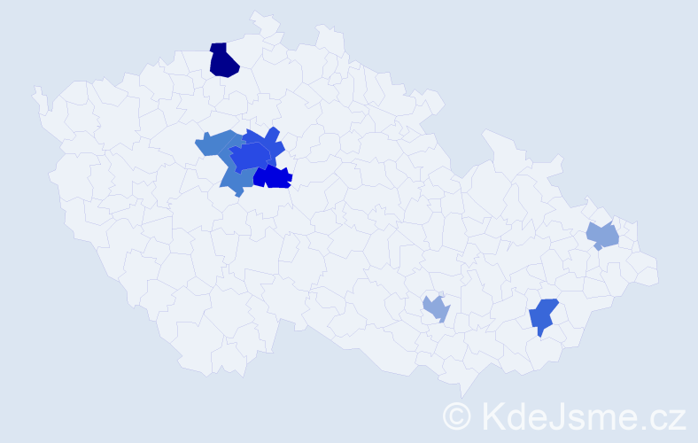 Jméno: 'Gohar', počet výskytů 18 v celé ČR