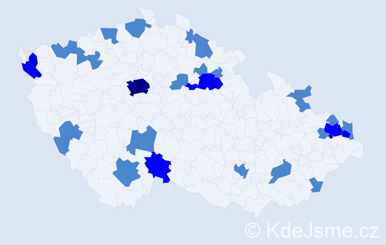 Jméno: 'Alfonz', počet výskytů 36 v celé ČR