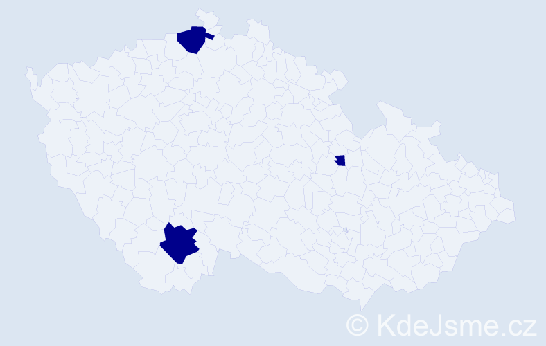 Jméno: 'Jakub Marek', počet výskytů 3 v celé ČR