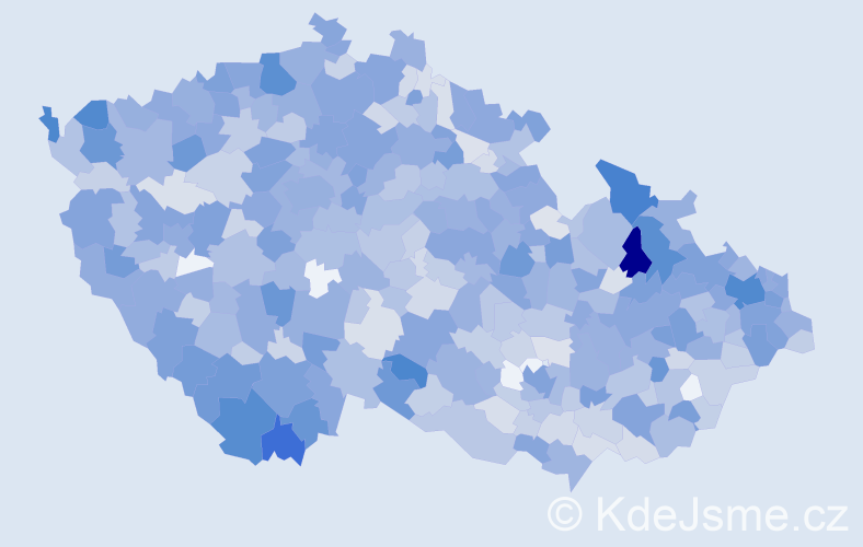 Jméno: 'Šarlota', počet výskytů 1571 v celé ČR