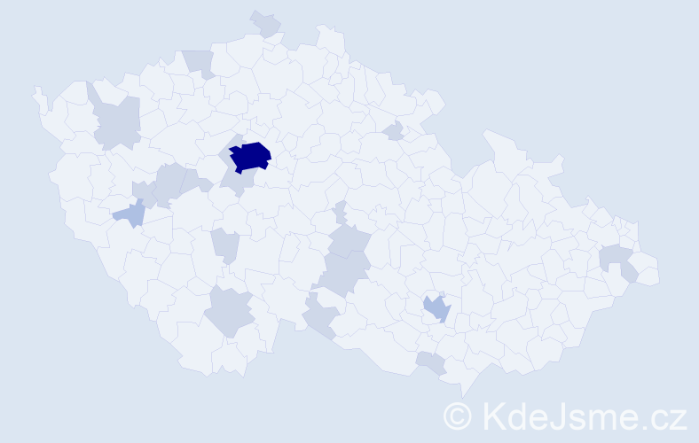 Jméno: 'Guido', počet výskytů 34 v celé ČR