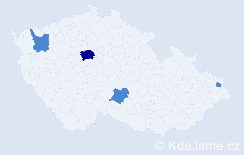 Jméno: 'Kamo', počet výskytů 6 v celé ČR