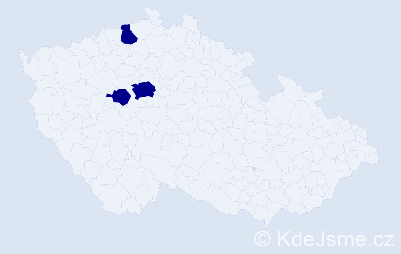 Jméno: 'Osmany', počet výskytů 3 v celé ČR
