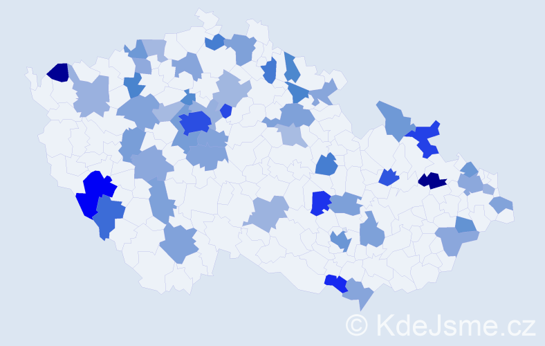 Jméno: 'Tara', počet výskytů 92 v celé ČR