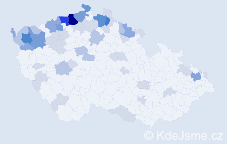 Jméno: 'Christa', počet výskytů 134 v celé ČR