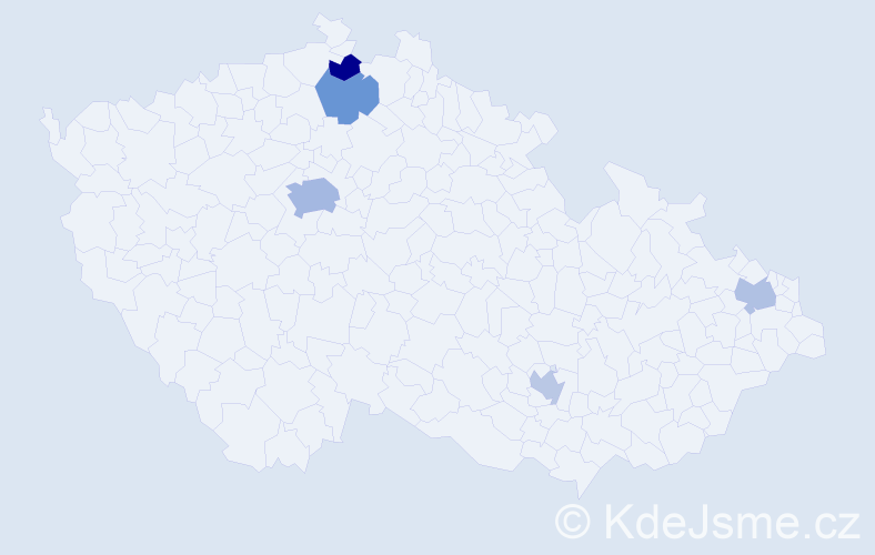 Jméno: 'Radojka', počet výskytů 8 v celé ČR