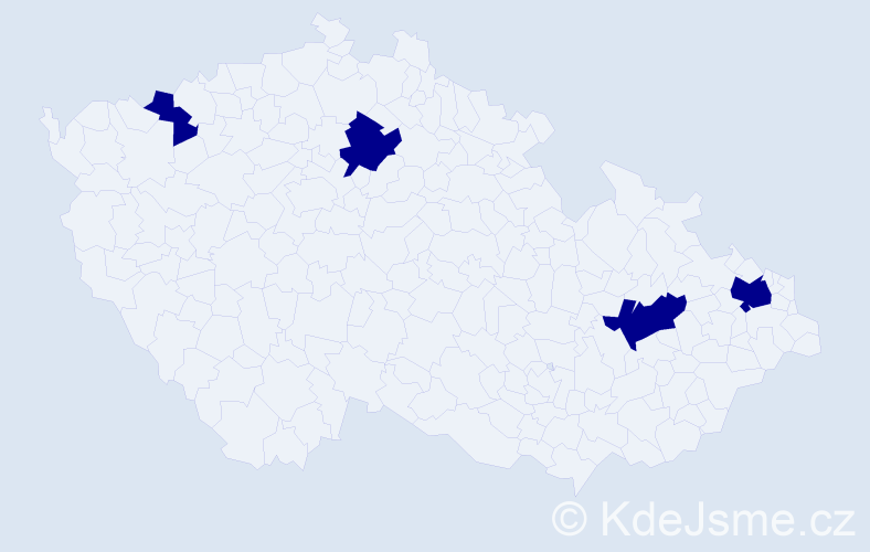 Jméno: 'Xuan Khuong', počet výskytů 4 v celé ČR