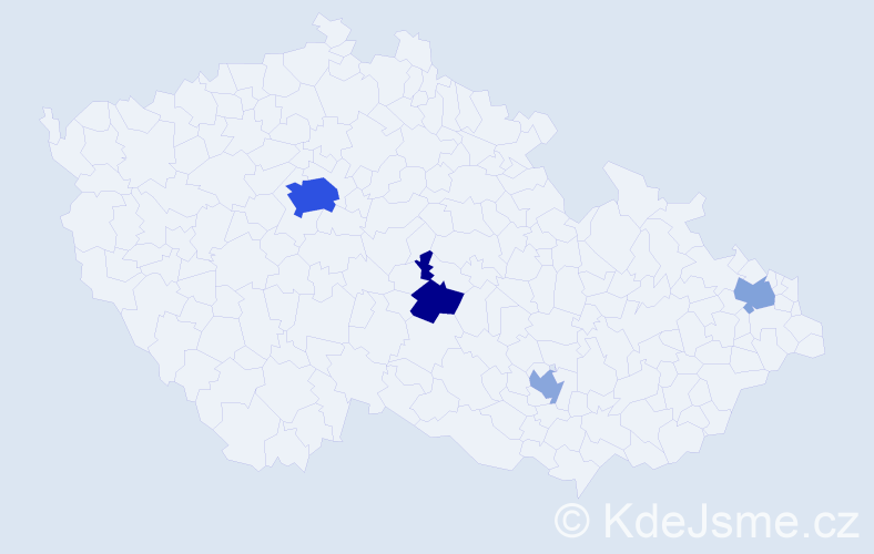 Jméno: 'Qi', počet výskytů 11 v celé ČR
