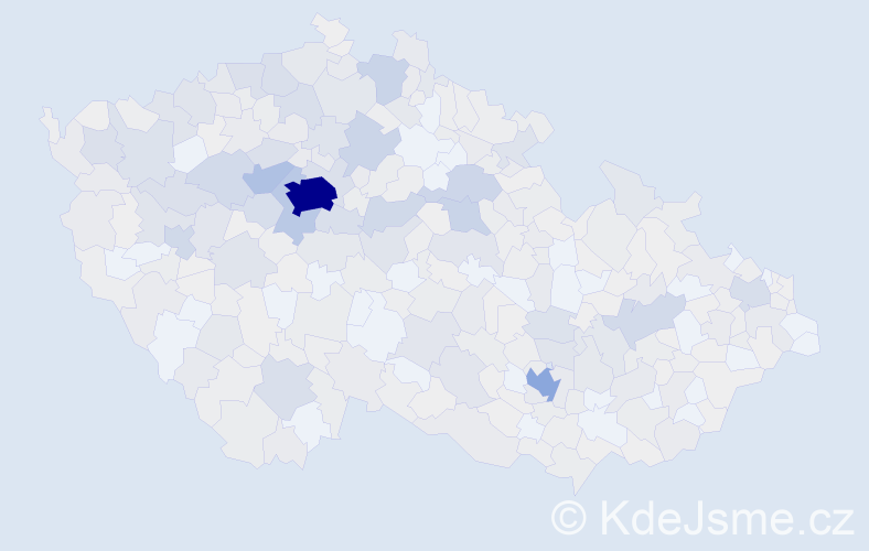 Jméno: 'Běla', počet výskytů 1206 v celé ČR