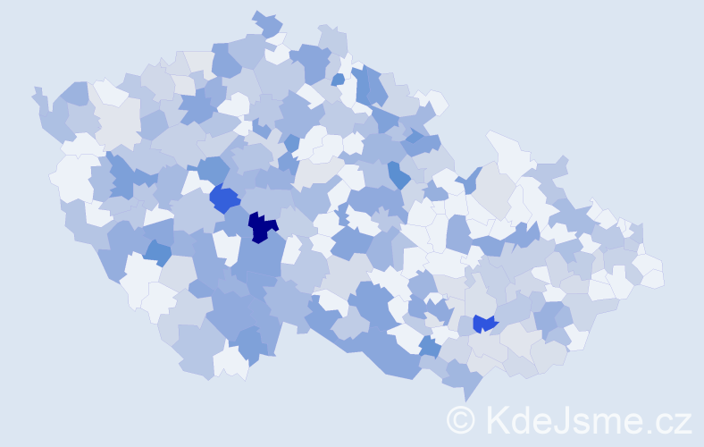 Jméno: 'Katka', počet výskytů 411 v celé ČR
