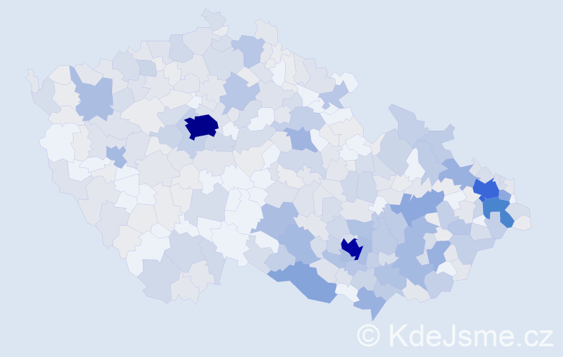 Jméno: 'Vítězslava', počet výskytů 953 v celé ČR