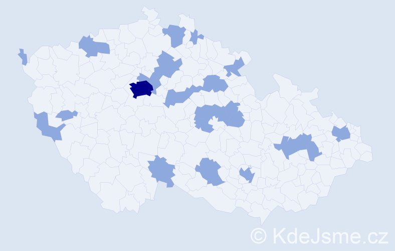 Jméno: 'Tomáš Josef', počet výskytů 28 v celé ČR