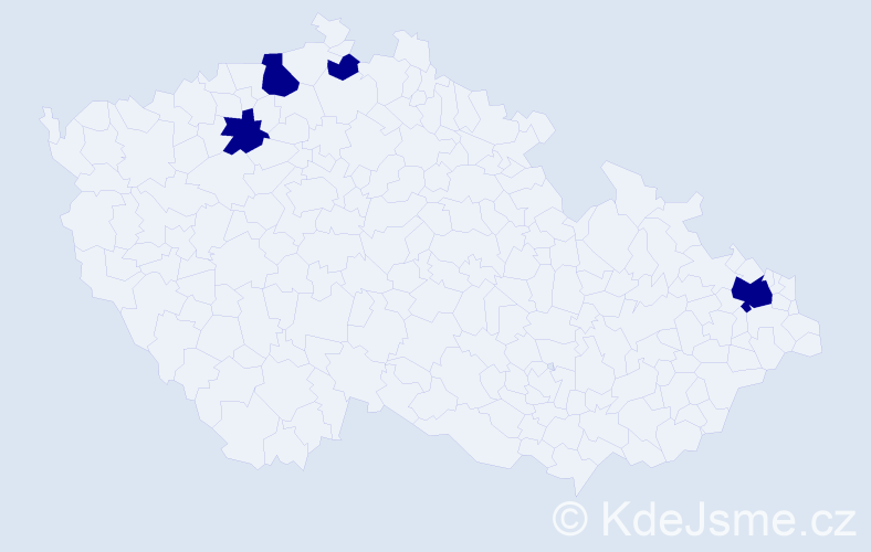 Jméno: 'Pedro Miguel', počet výskytů 4 v celé ČR