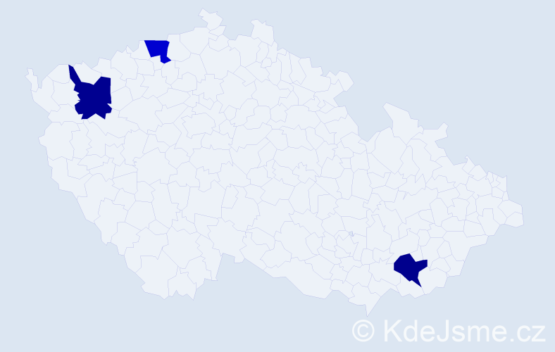 Jméno: 'Song Toan', počet výskytů 3 v celé ČR
